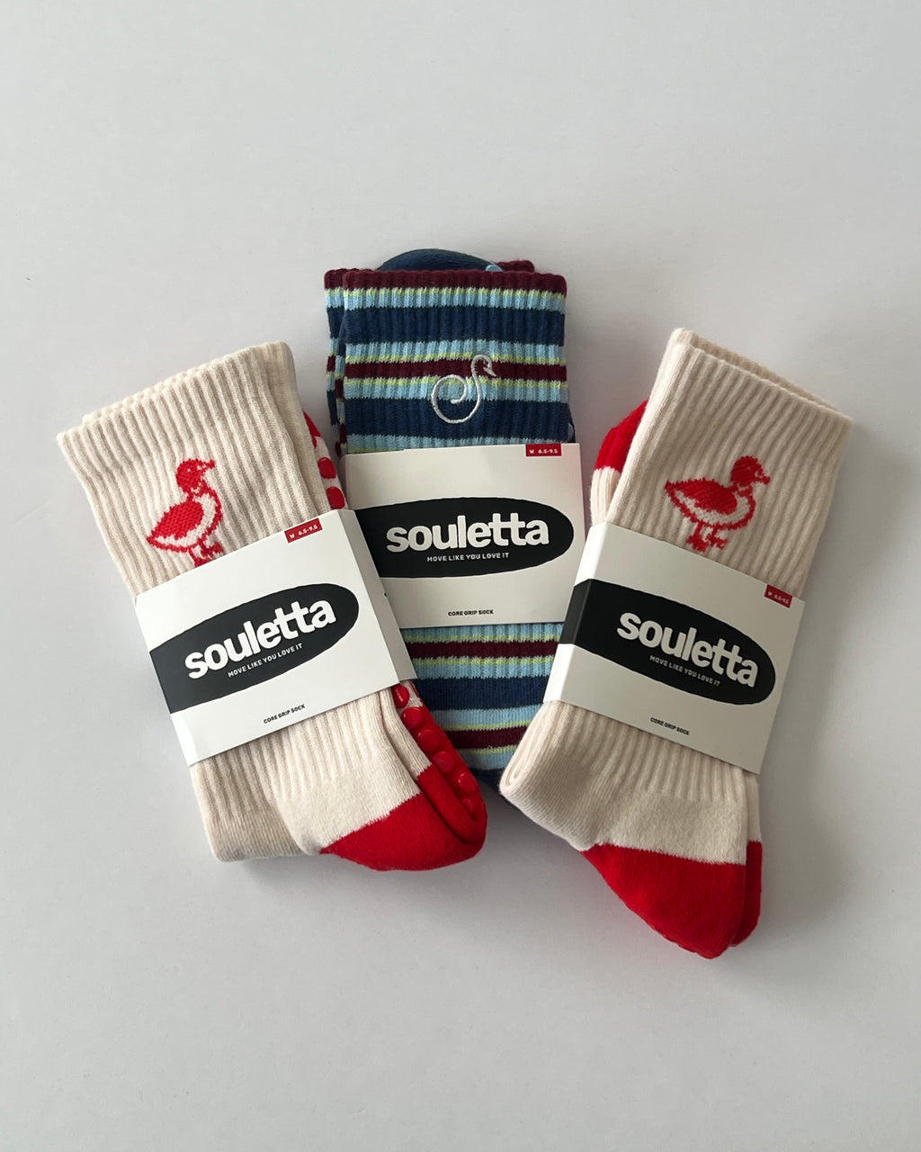 Premium Crew Grip Sock - Souletta Stripes