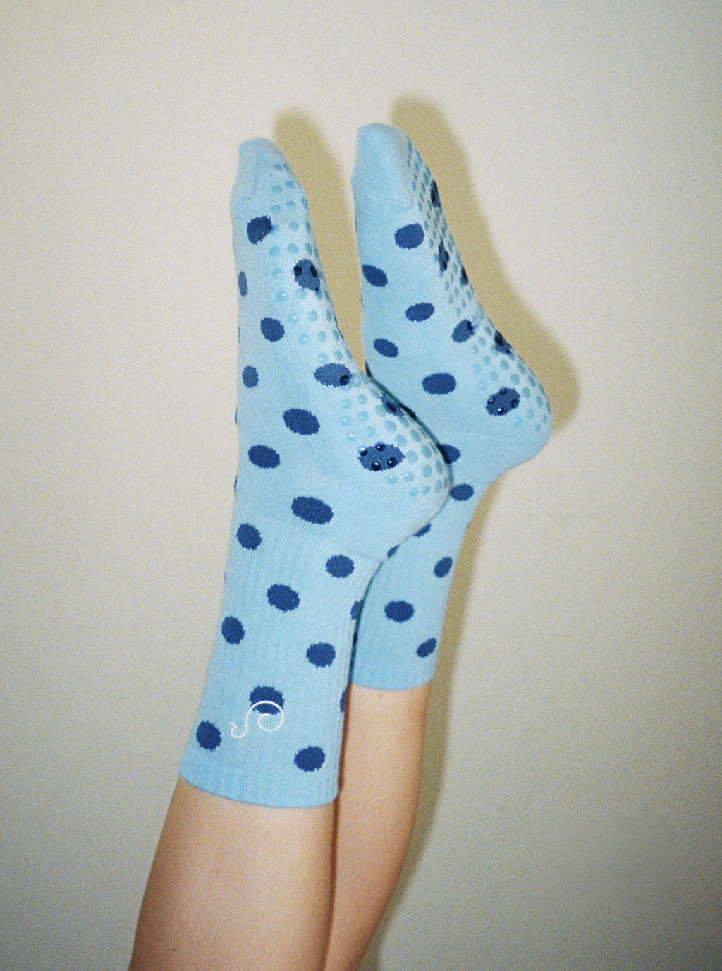Premium Crew Grip Sock - Polka Dot